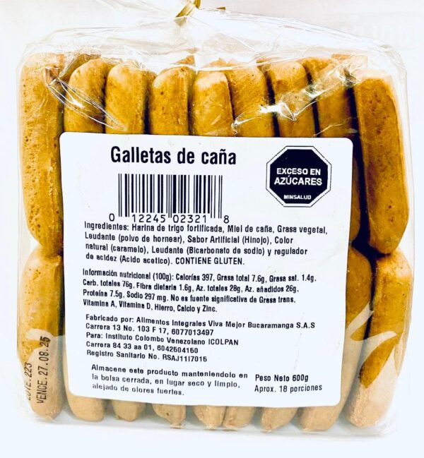 Galletas de Caña Icolpan 600g